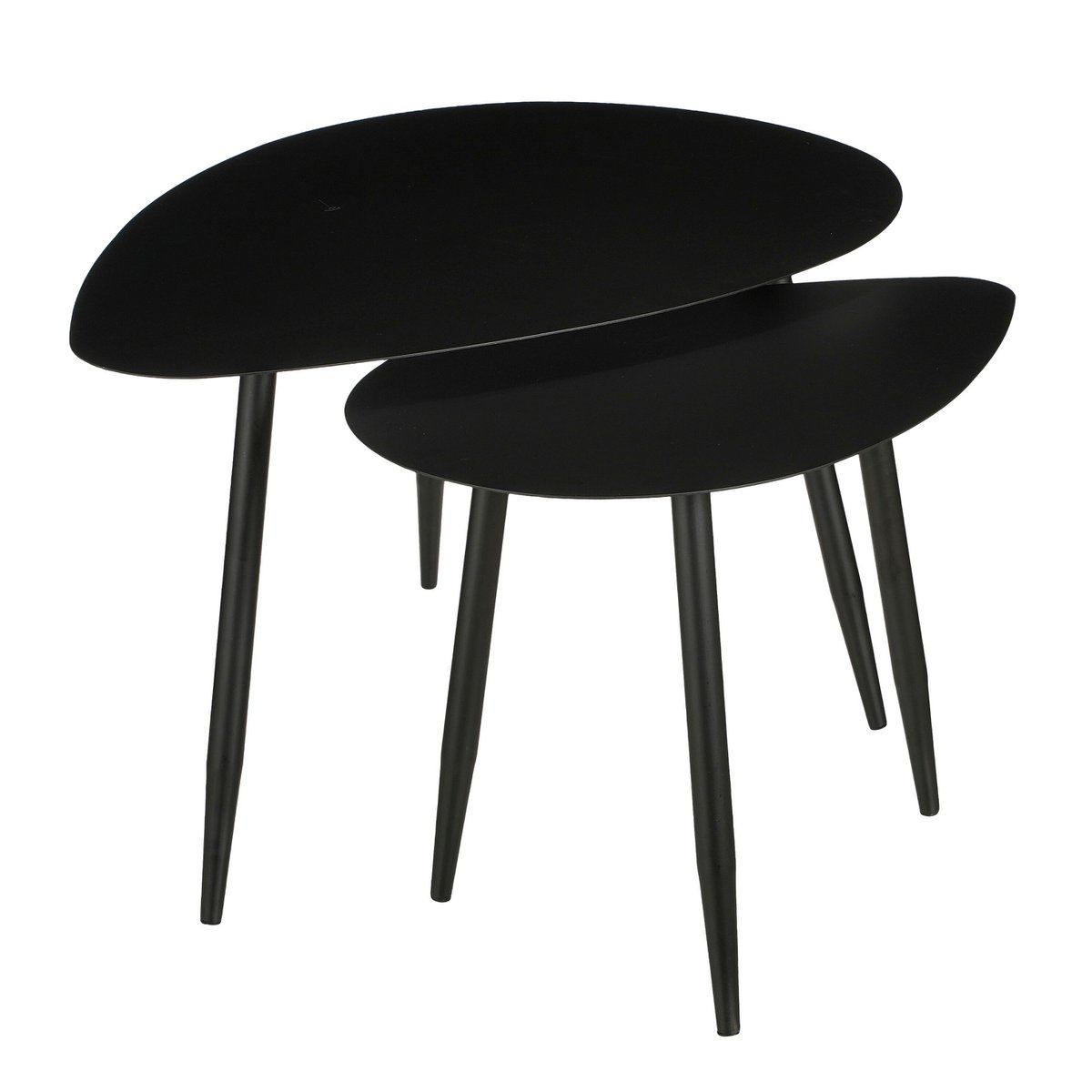 Beistelltischset Schwarz