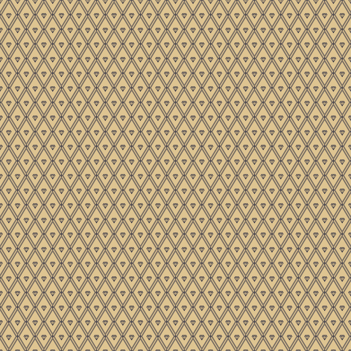 Duschrückwand-Beige Diamantenmuster Textiloptik Tapete