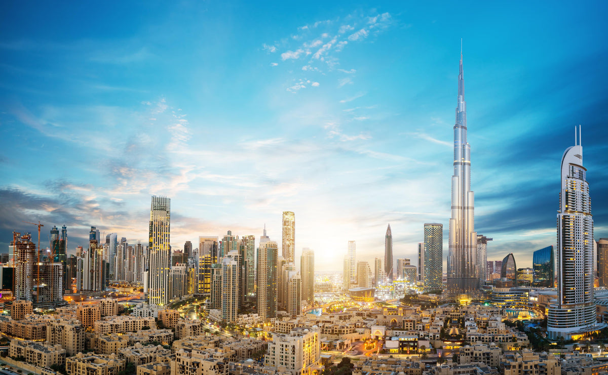 Duschrückwand-Erstaunlicher Panoramablick auf Dubai