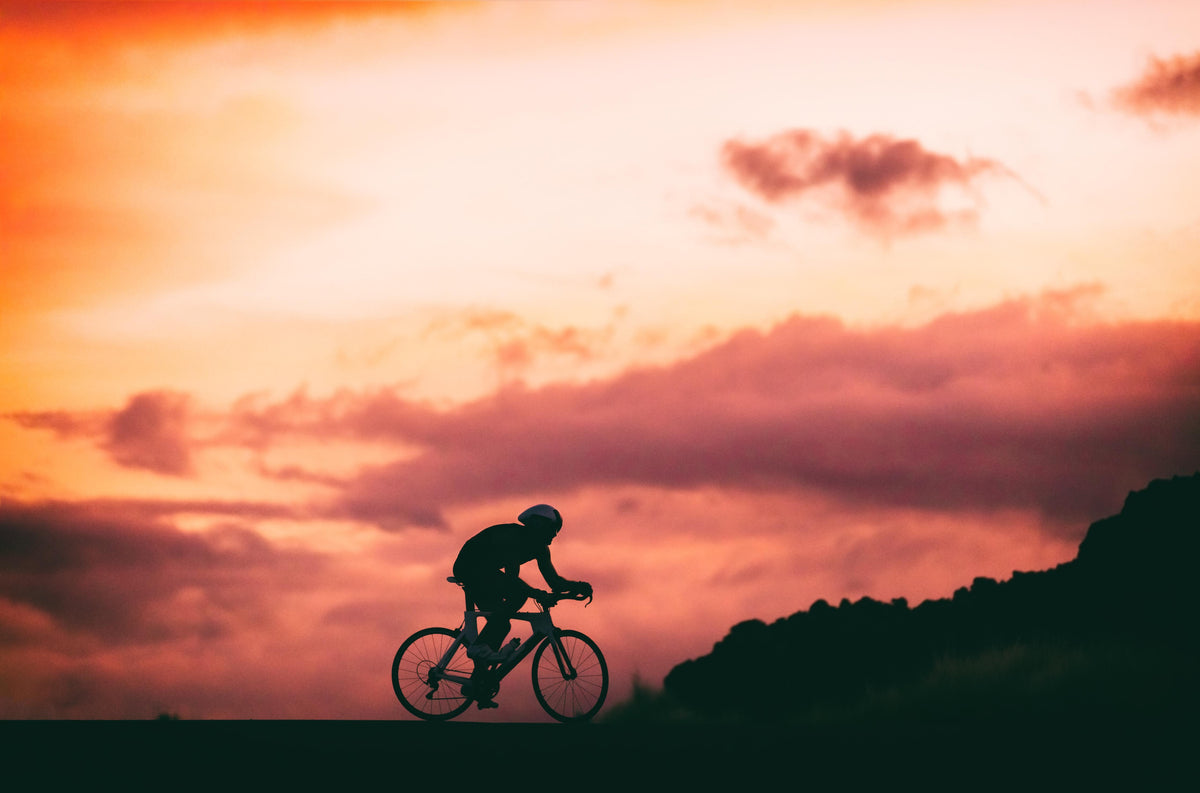 Duschrückwand-Rennradfahrer