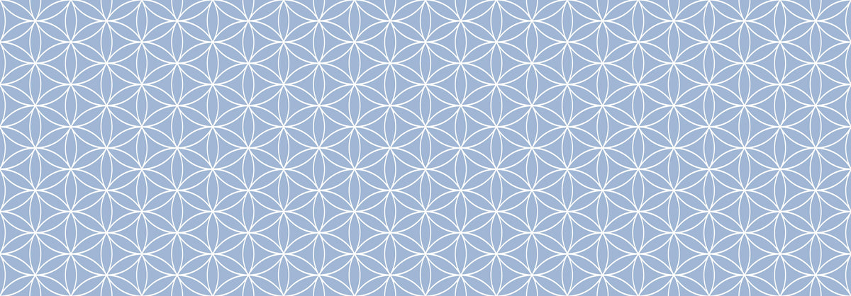 Küchenrückwand-Geometrica Fiori Ceruleo