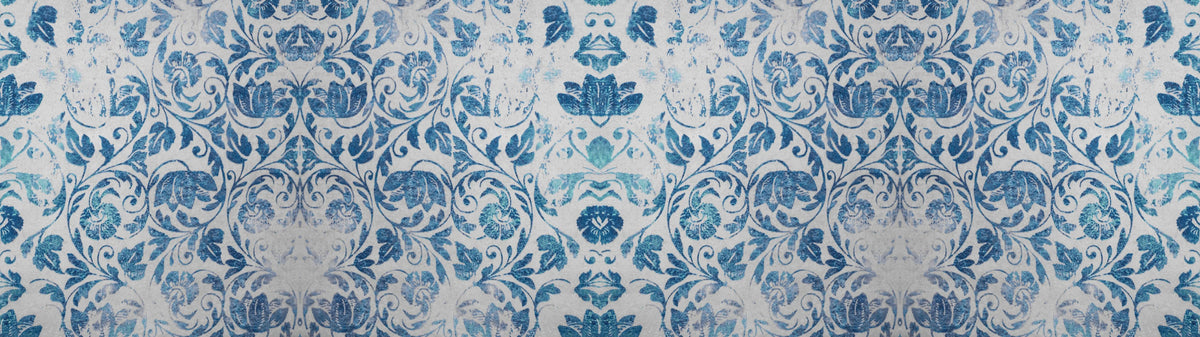 Küchenrückwand-Altes Abgenutztes Damast Patchwork Vintage Motiv