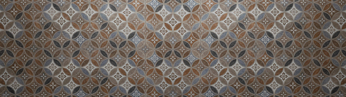 Küchenrückwand-Braun-Beiges Vintage Mosaik