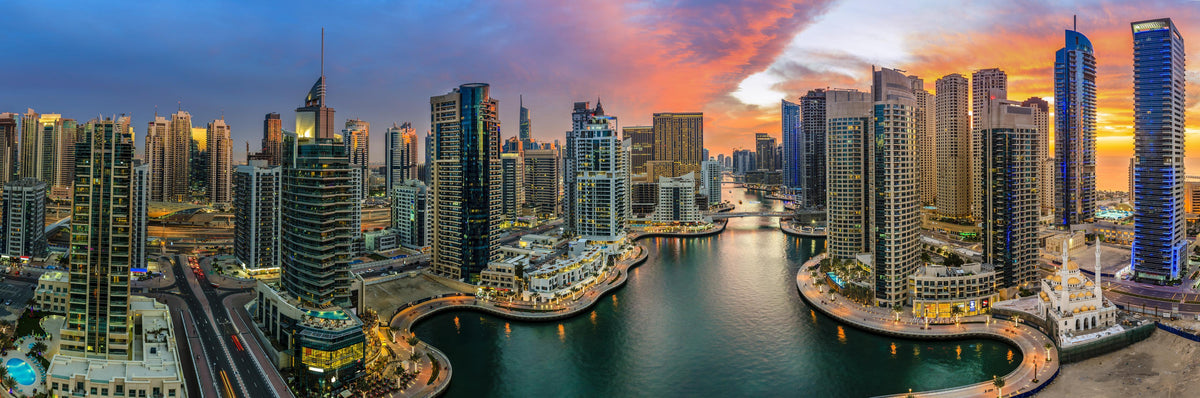 Küchenrückwand-Dubai Yachthafen