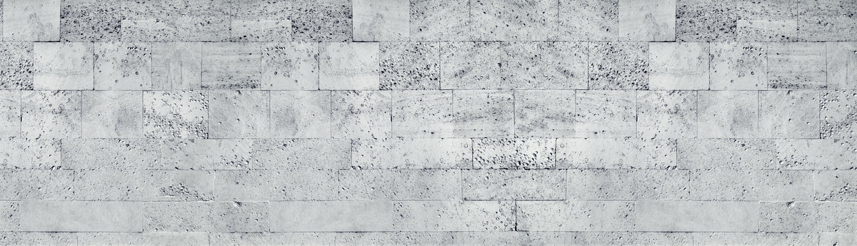 Küchenrückwand-Gräuliche Tuffstein-Blockwand