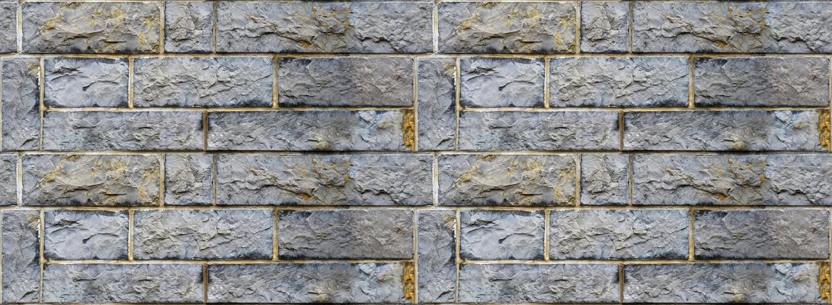 Küchenrückwand-Graue Schnittsteinmauer