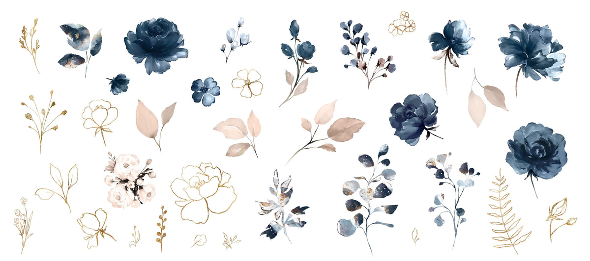 Küchenrückwand-Rosen im Aquarell-Design