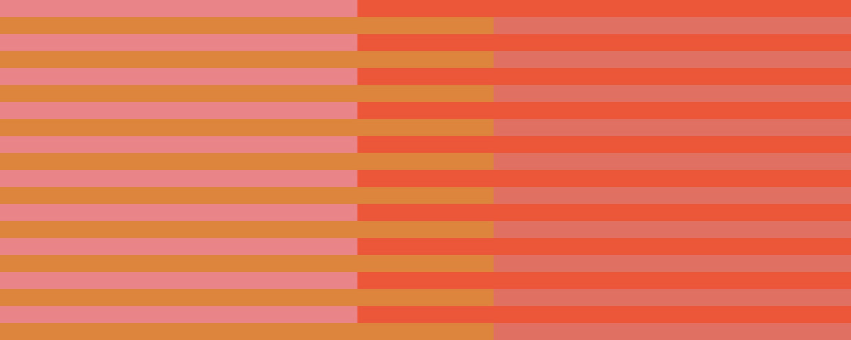Küchenrückwand-The Oranges - Multy Stripes - Salmon