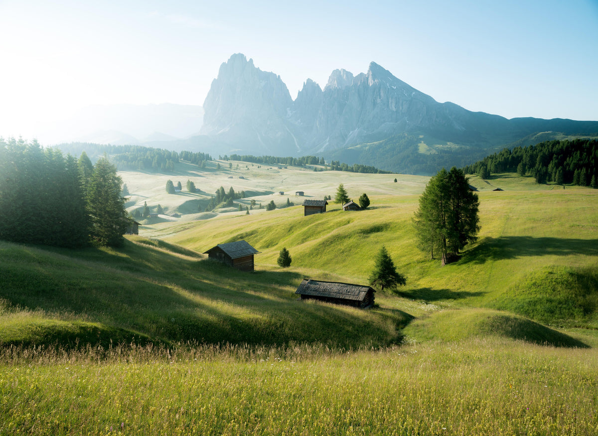 Office Poster-Dolomiten Berglandschaft auf der Seiser Alm