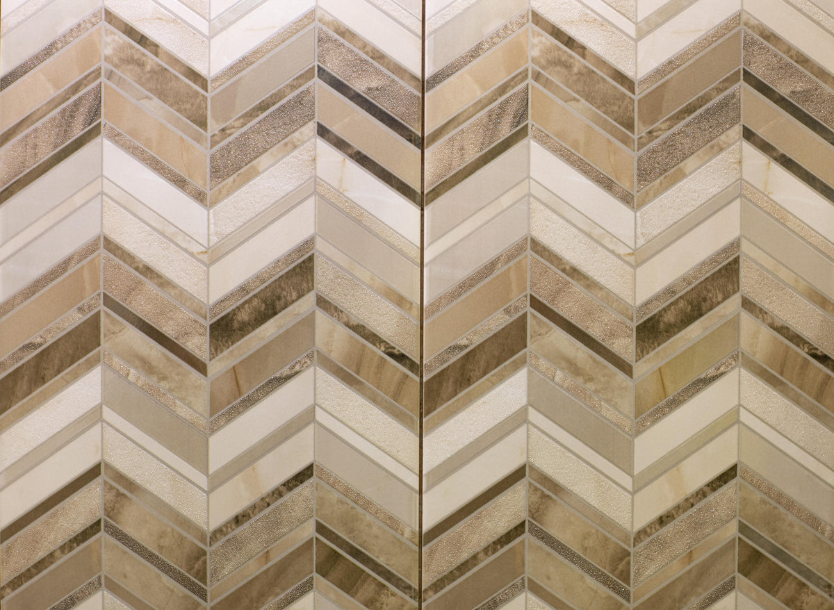 Spritzschutz-Geometrische Beige-Creme Wandfliesenstruktur