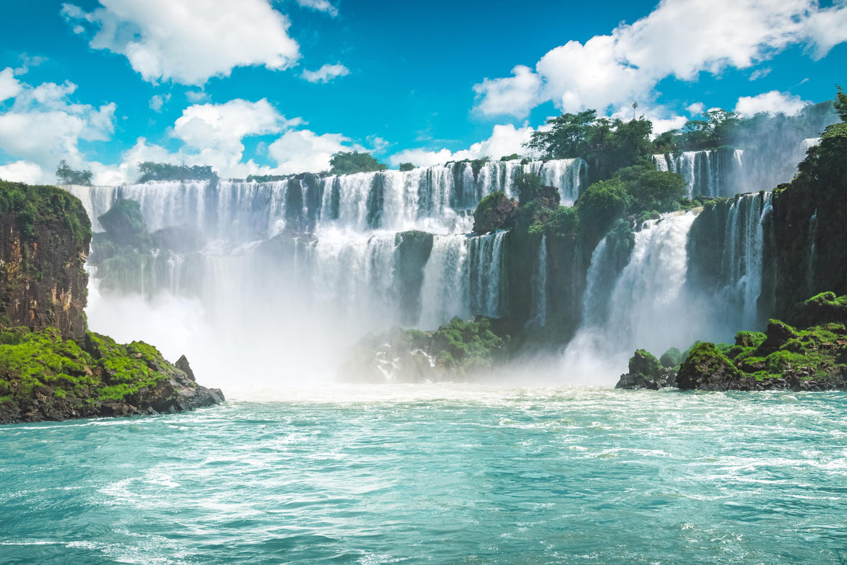 Spritzschutz-Die erstaunlichen Iguazu-Wasserfälle in Brasilien