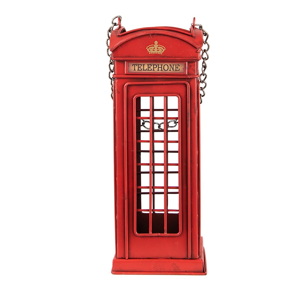 Flaschenhalter Telefonzelle 11x11x29 cm