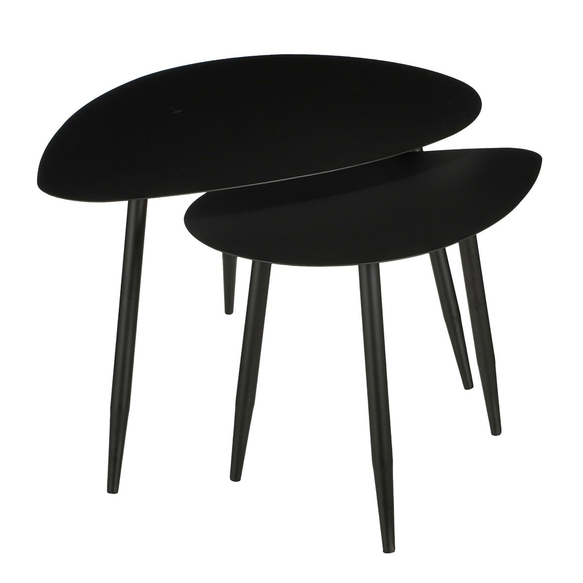 Beistelltischset Schwarz