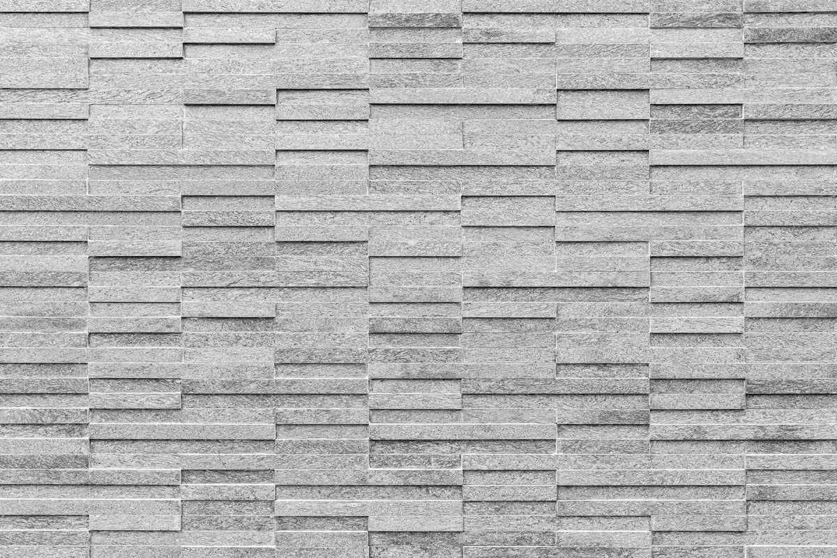 Duschrückwand-Geriffelte gräuliche Backsteinmauer