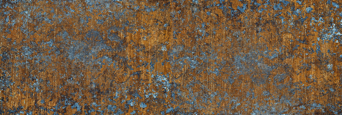 Office Poster-Gold-blaue alte Metalltextur
