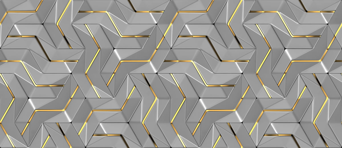 Office Poster-Moderne Wandtextur - Gold Akzente