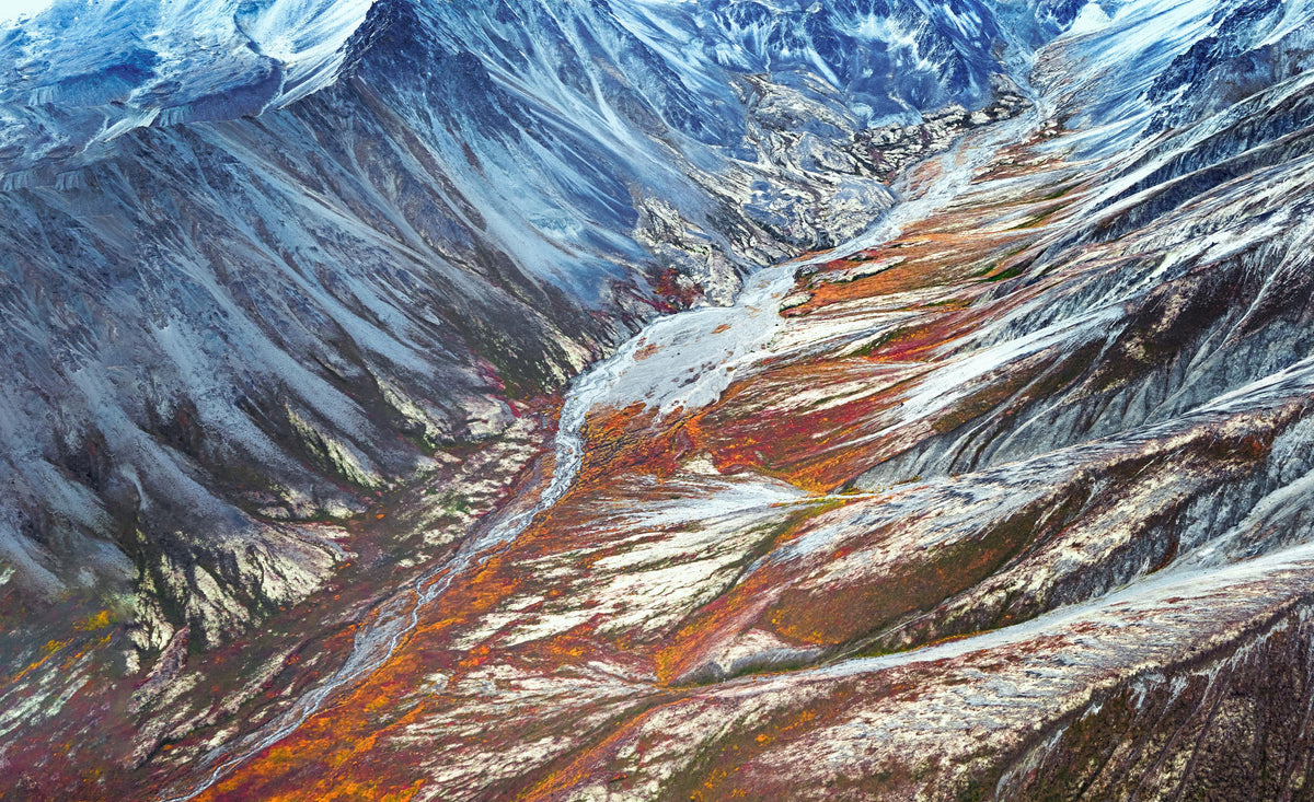 Spritzschutz-Abstrakte Winter Berge in Alaska