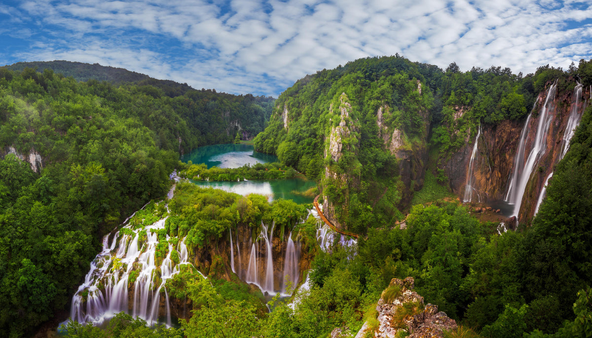Spritzschutz-Multi-Wasserfall - Landschaft